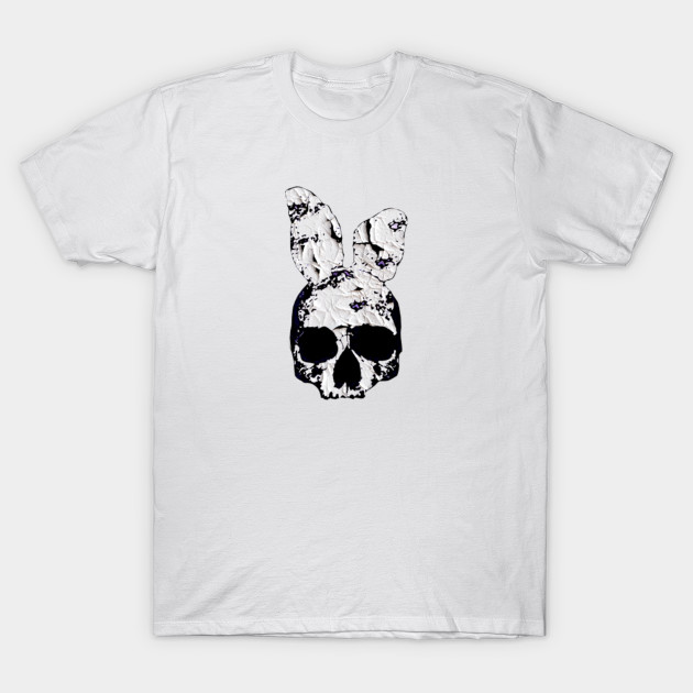 Evil Skull with bunny ears t shirt T-Shirt-TOZ